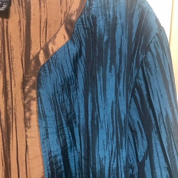 Gumps San Francisco Crinkle Reversible Long Gorgeous Jacket. Like new condition - Picture 4 of 7